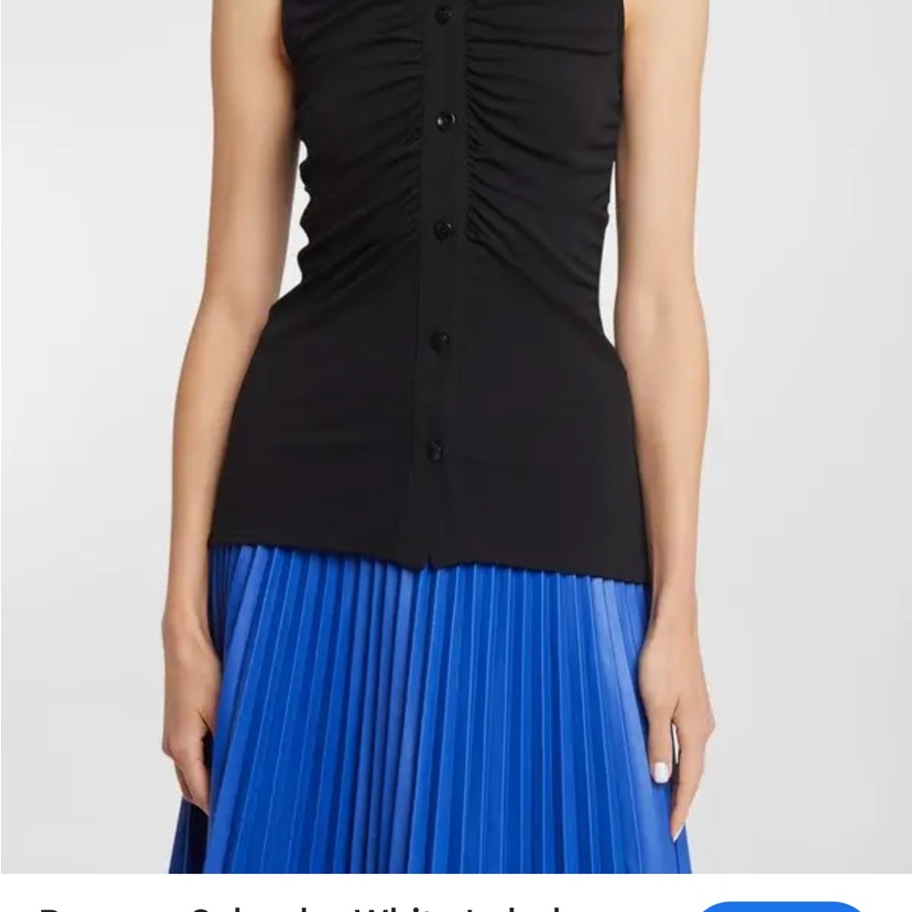 Proenza Schouler Black Button Down Shirt
